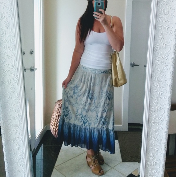 ♥️LAST ONE♥️🌿BOHO MAXI SKIRT🌿 - Picture 7 of 8